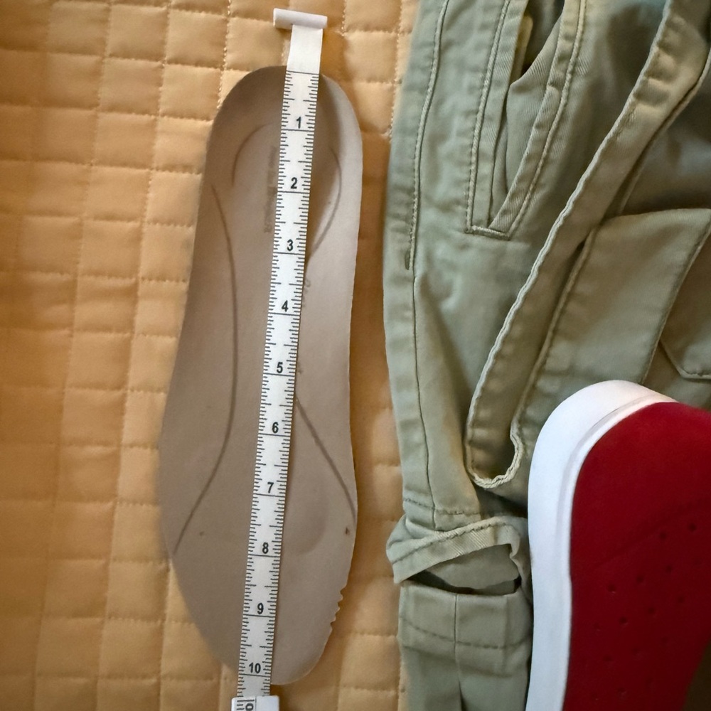 Munro Red Slip-On Flats with Perforated Design - Picture 10 of 11